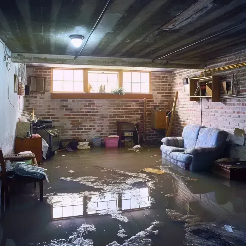 Flooded Basement Cleanup in Aurora, IN